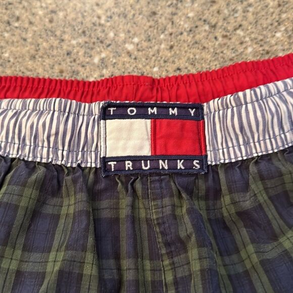 TOMMY HILFIGER Vintage Tommy Trunks Plaid Swim Trunks - Picture 3 of 11